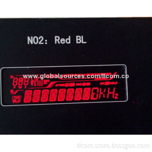 VATN Negative LCD Module Display with Red LED Backlight LCD Manufacturer